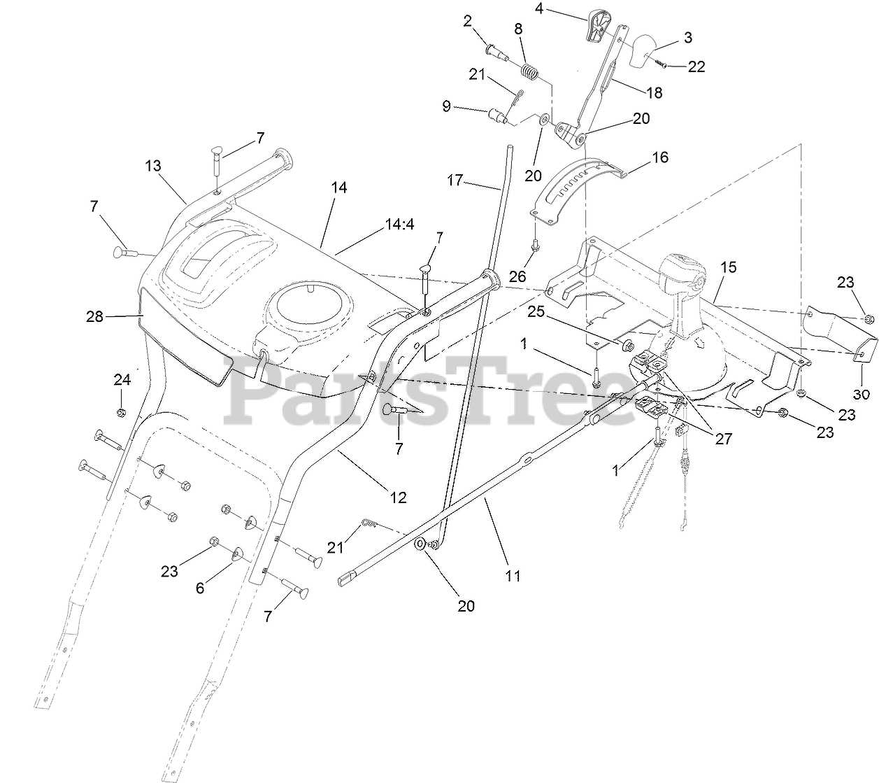 toro power max 824 oe parts diagram