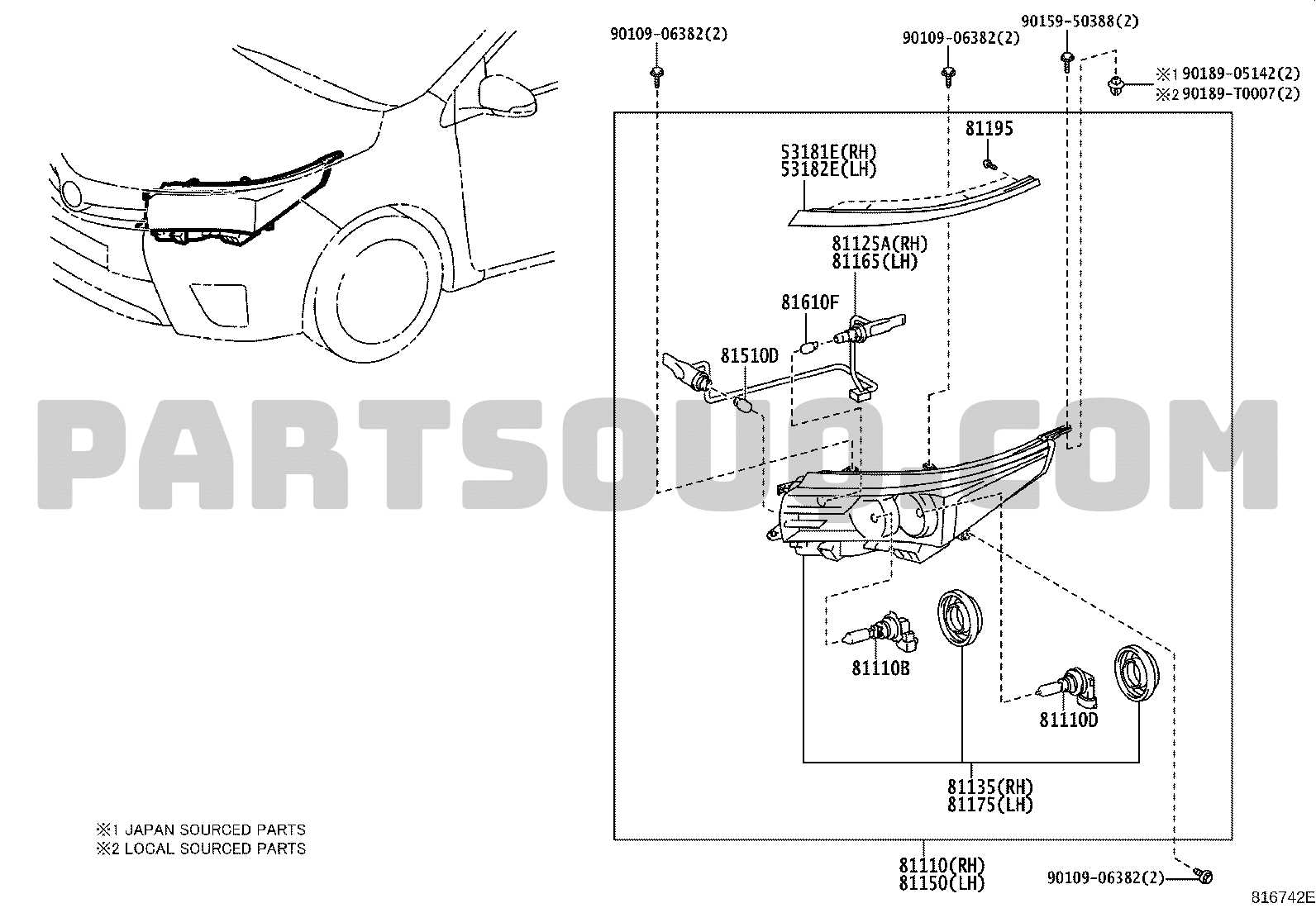 toyota corolla parts diagram