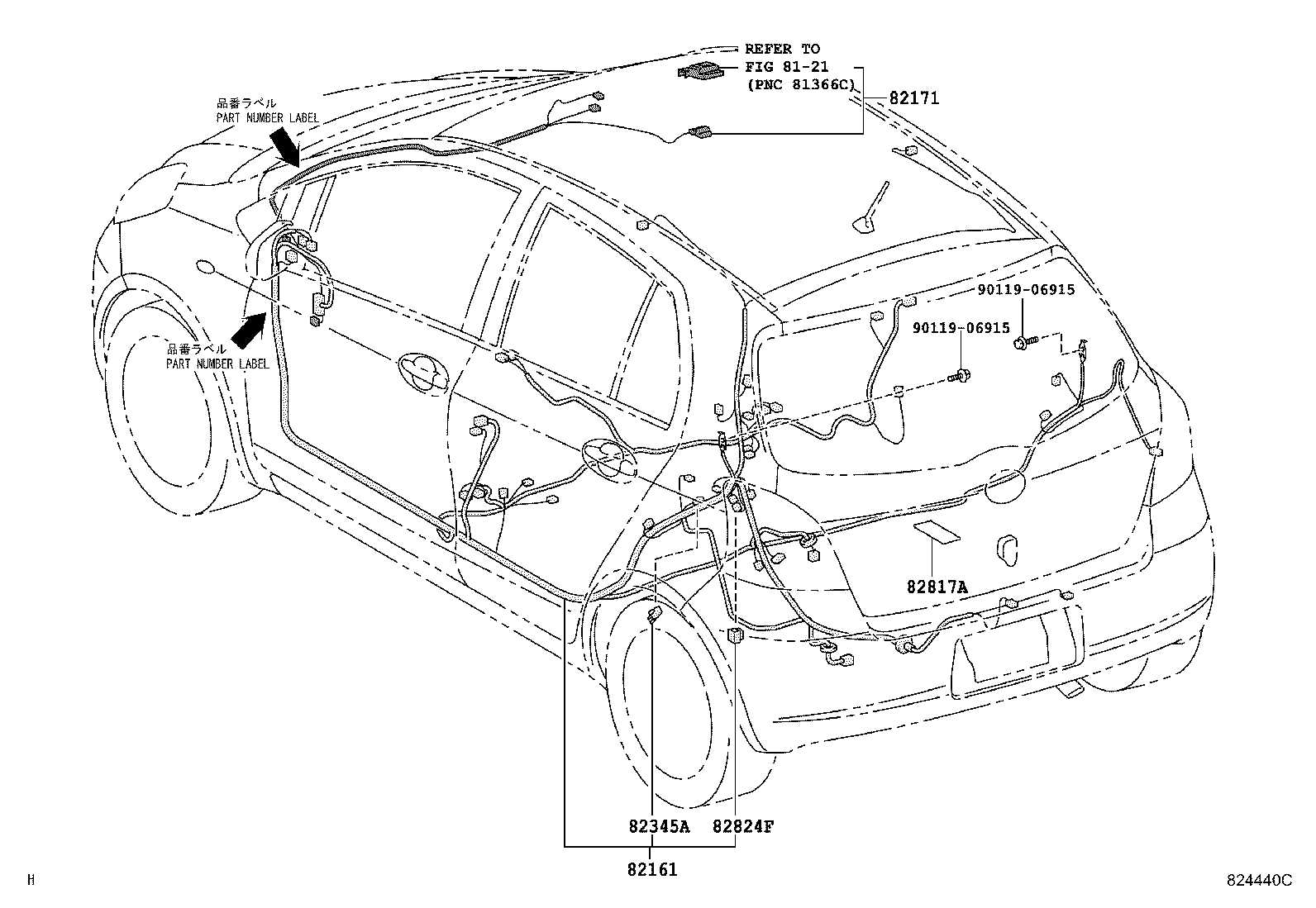 toyota yaris parts diagram