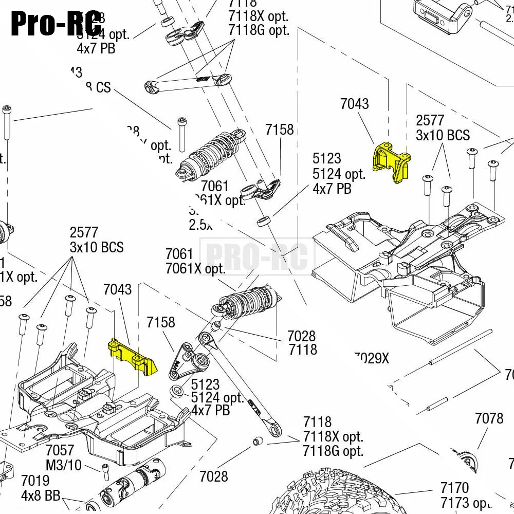 traxxas e revo parts diagram