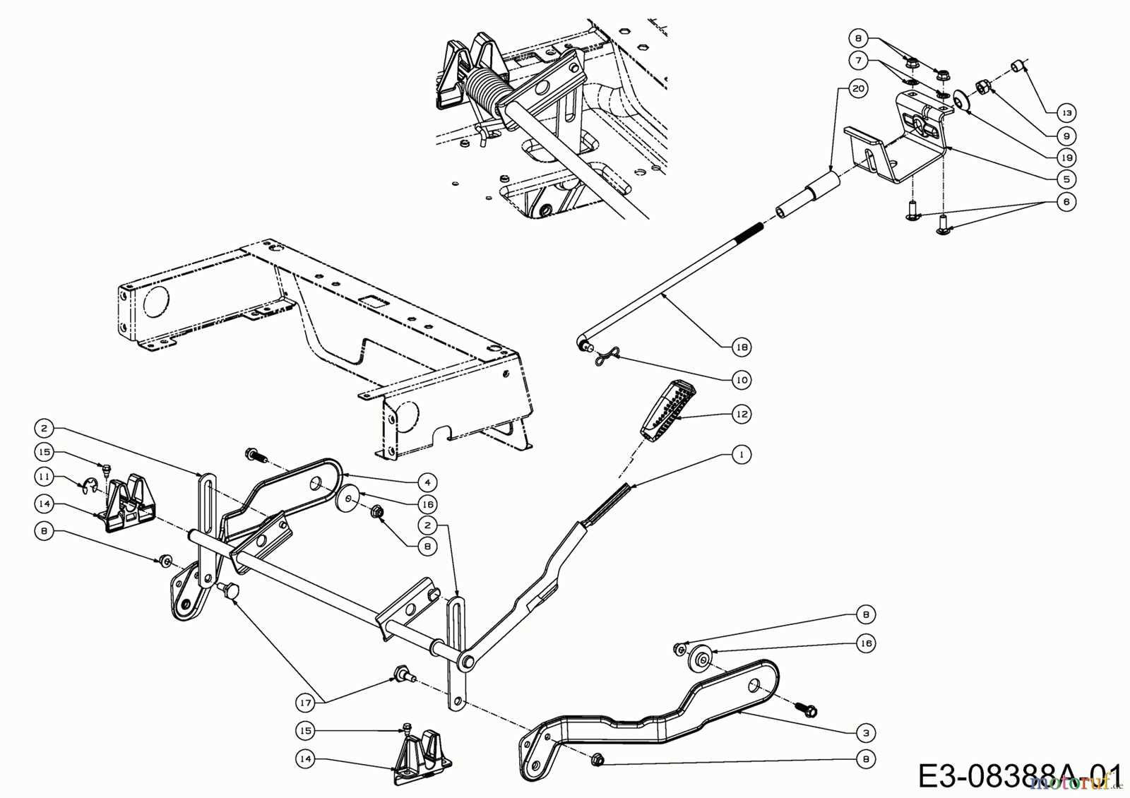 troy bilt mustang parts diagram