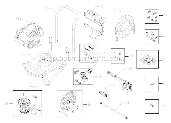 troy bilt pressure washer parts diagram