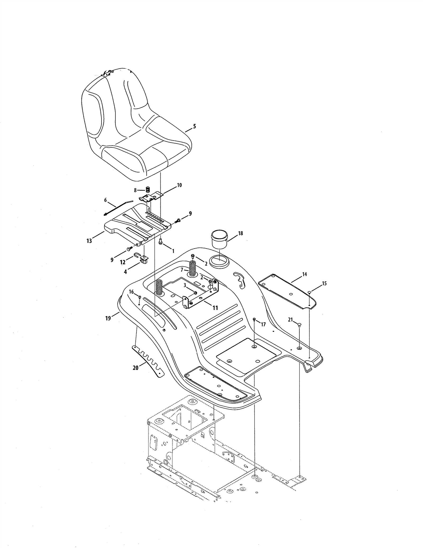 troy bilt riding lawn mower parts diagram