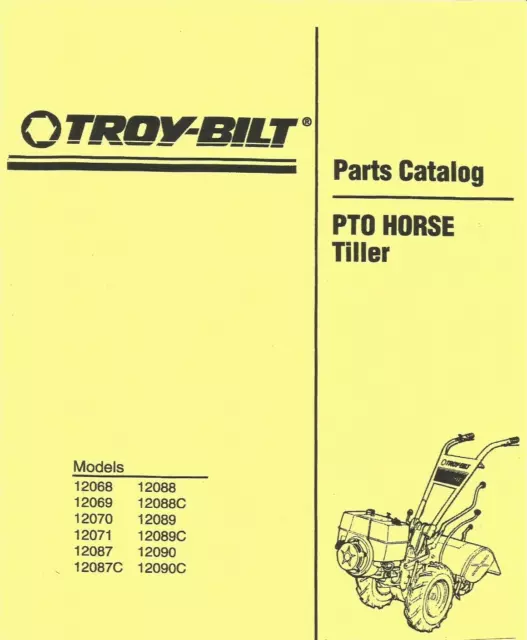 troy bilt tiller horse parts diagram