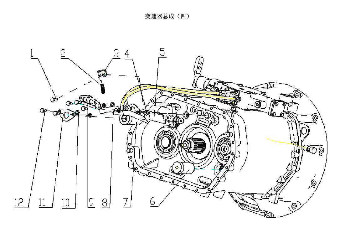 truck transmission parts diagram