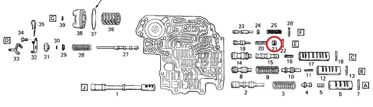 turbo 350 transmission parts diagram