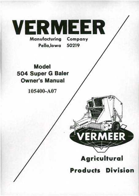 vermeer 504 parts diagram