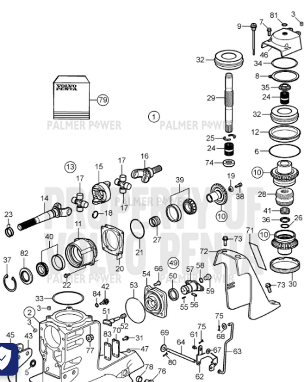 volvo penta dps parts diagram