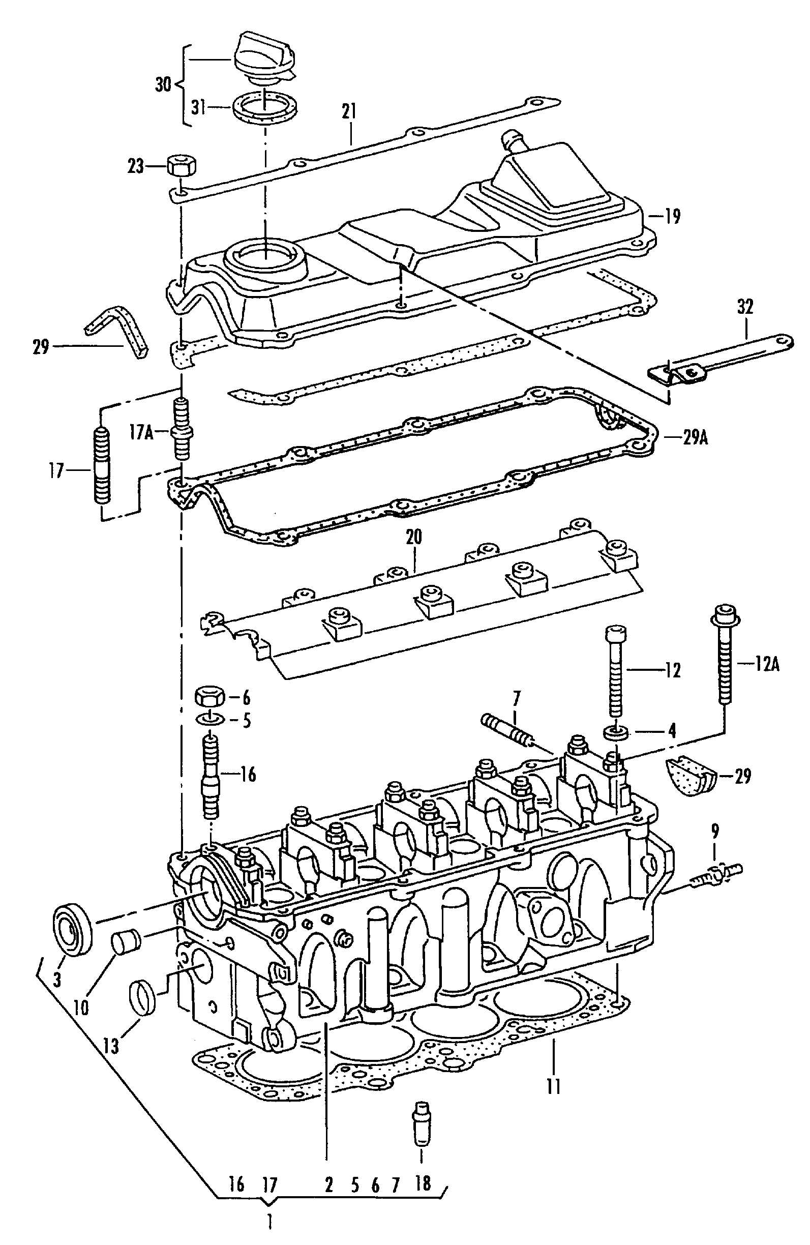 vw polo engine parts diagram