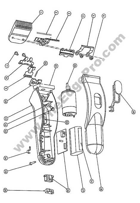 wahl nose trimmer parts diagram