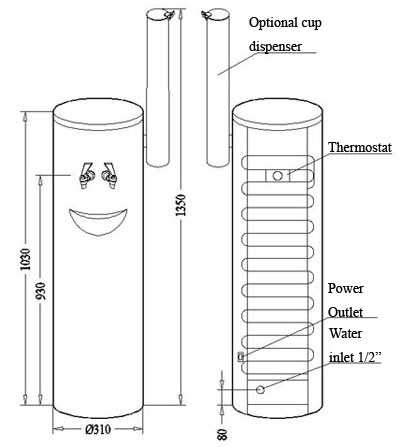 water dispenser water cooler parts diagram