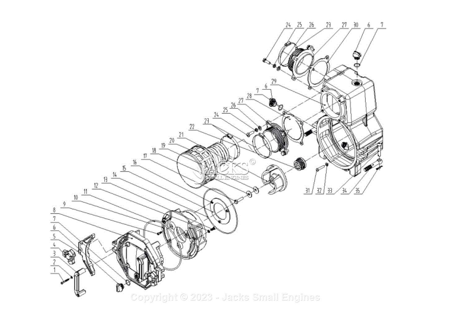 water pump parts diagram