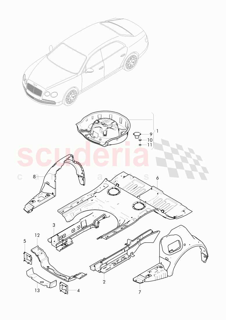 wheel well parts diagram