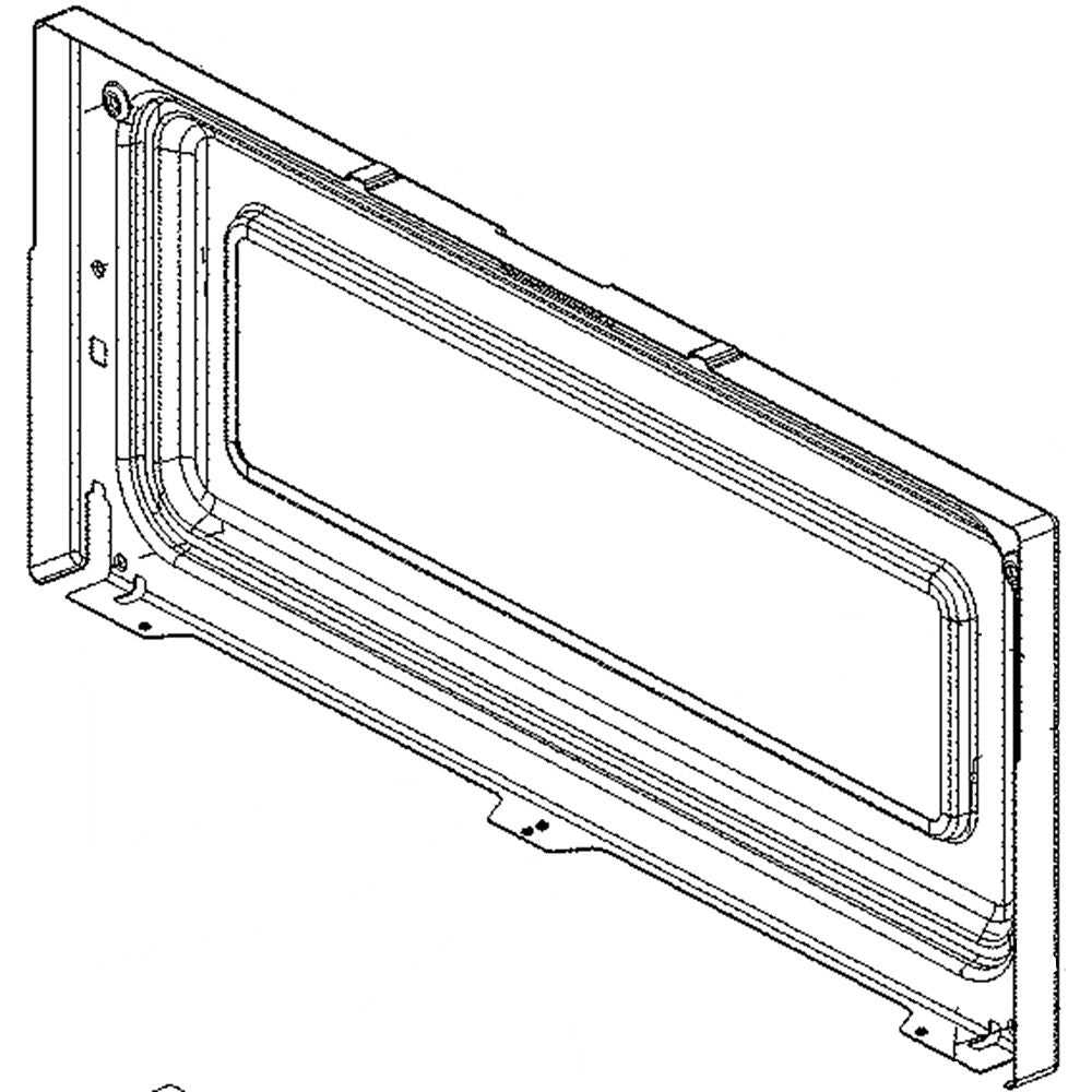 whirlpool oven door parts diagram