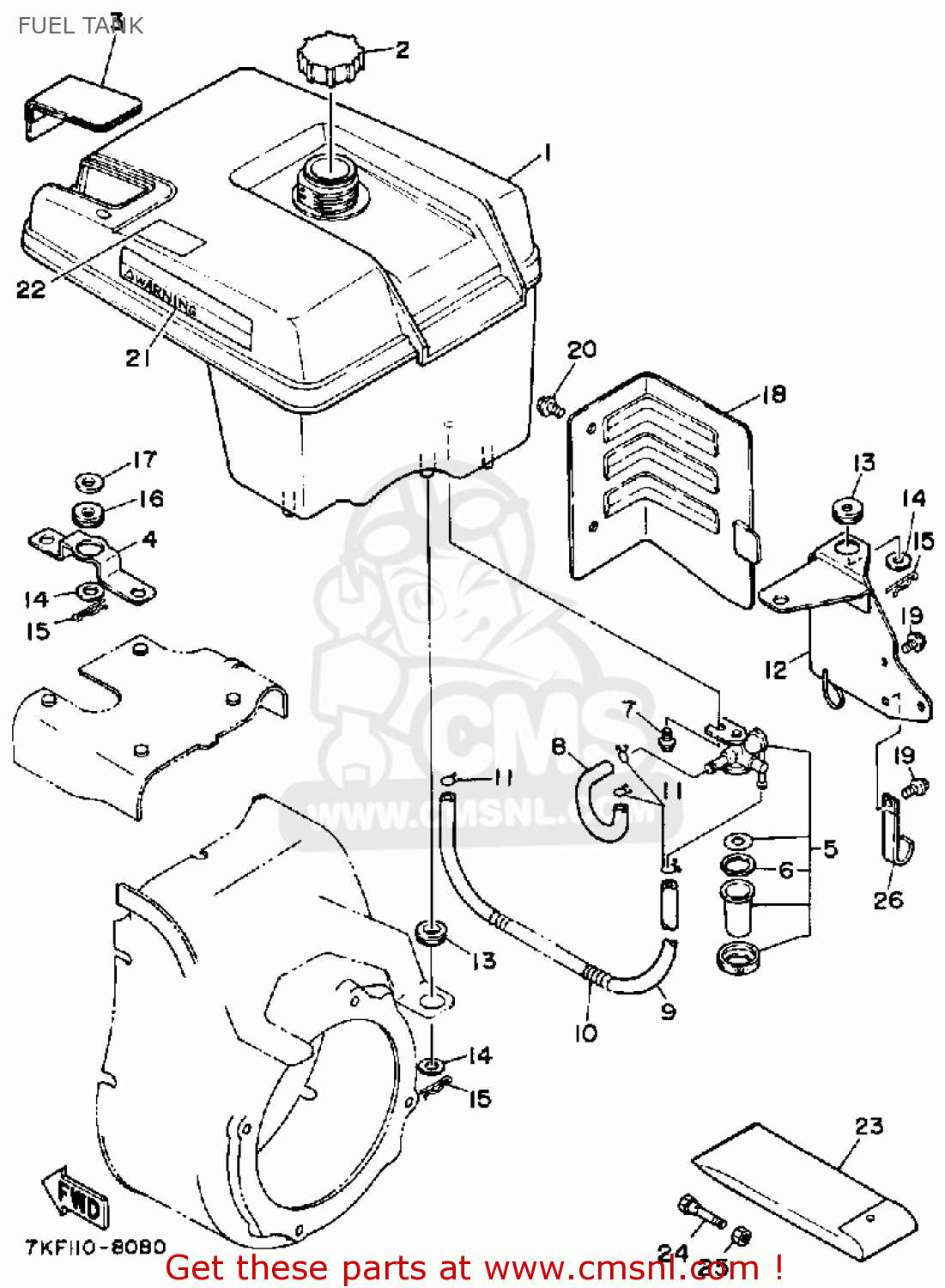 yamaha snowblower parts diagram