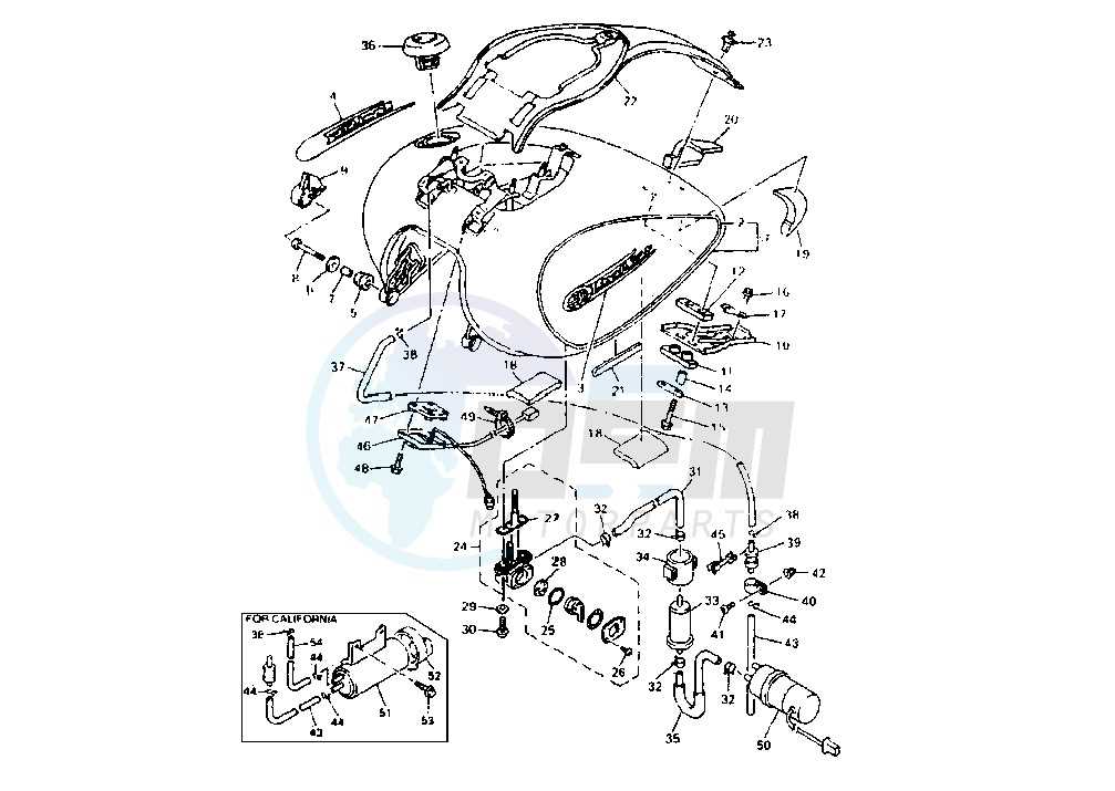 yamaha v star parts diagram