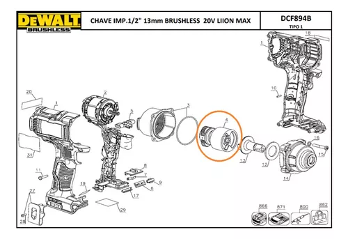 dewalt dcf887 parts diagram