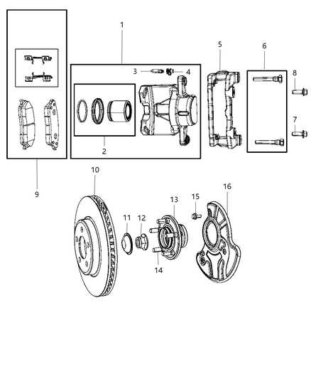 brake pad parts diagram