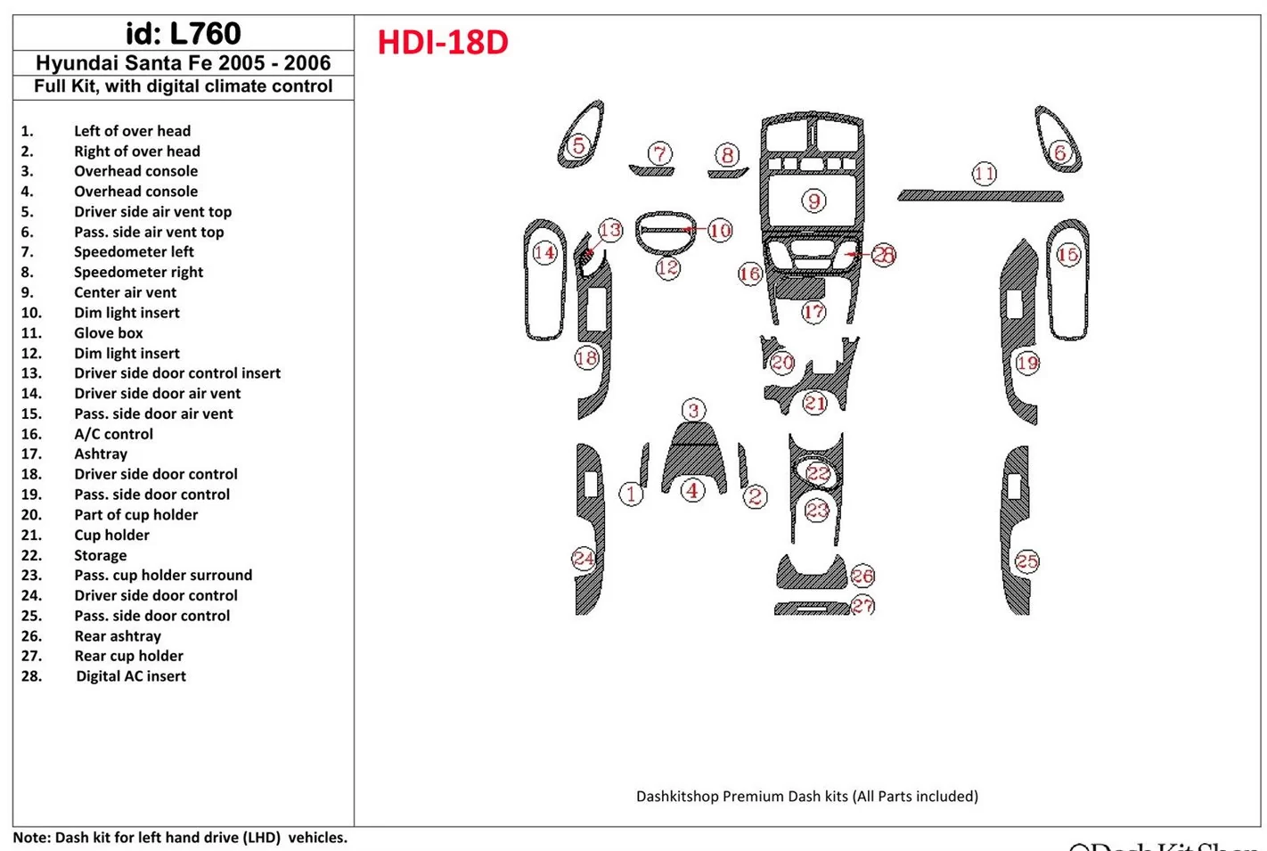 2007 hyundai santa fe parts diagram