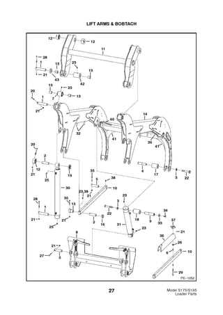 bobcat skid steer parts diagram