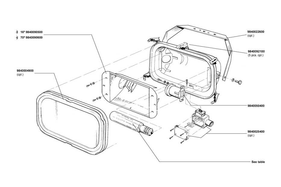 aqua lamp parts diagram