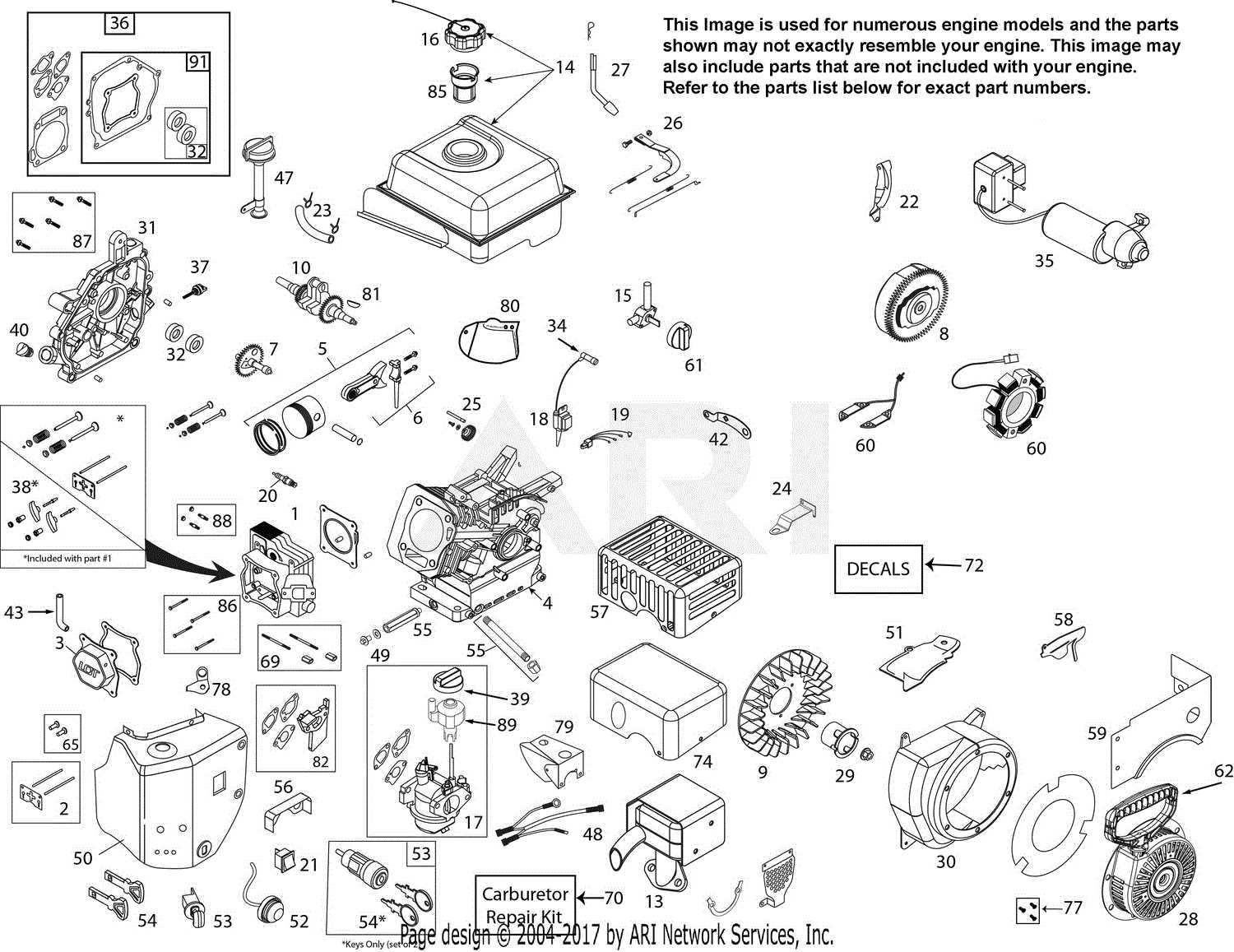 ariens snow blower parts diagram