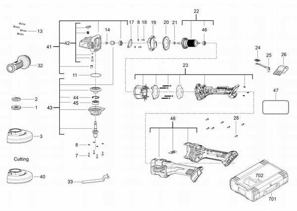 milwaukee right angle drill parts diagram