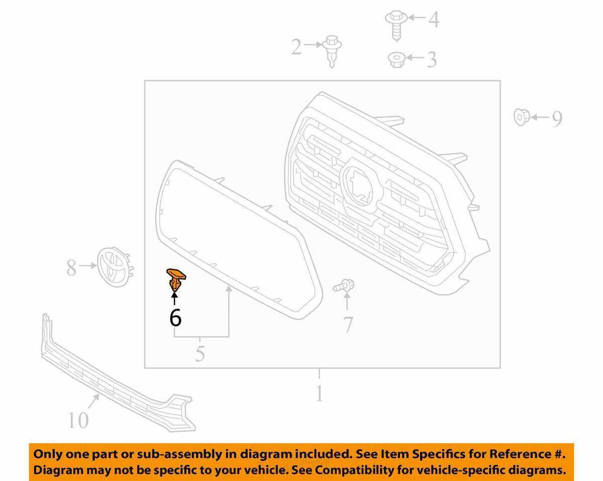 toyota tacoma door parts diagram