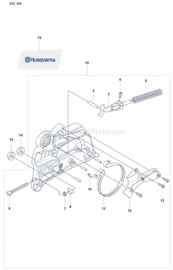 husqvarna 240 chainsaw parts diagram