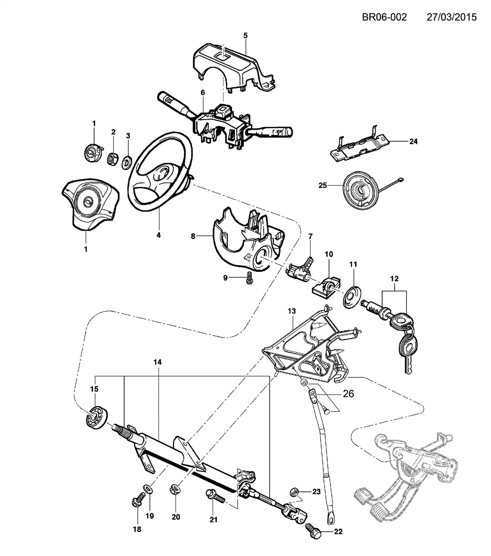 f350 steering parts diagram