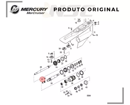 bravo 3 lower unit parts diagram