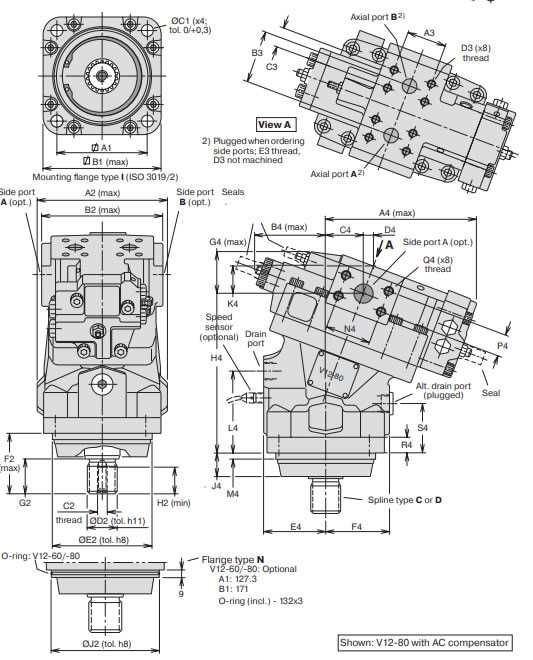 parker wheel motor parts diagram