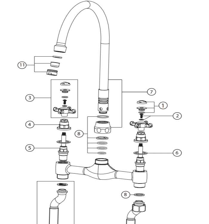 mixer tap parts diagram