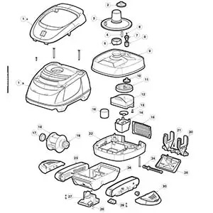 tiger shark pool cleaner parts diagram