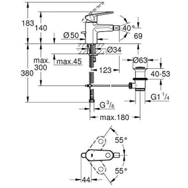 bidet parts diagram