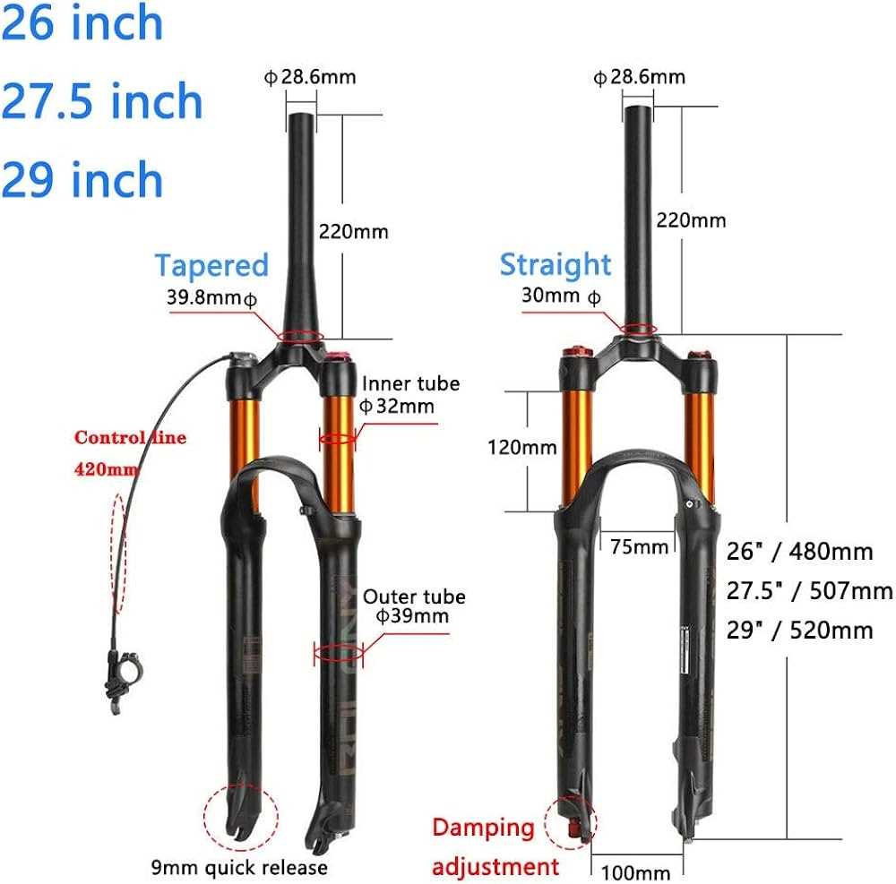 bike fork parts diagram