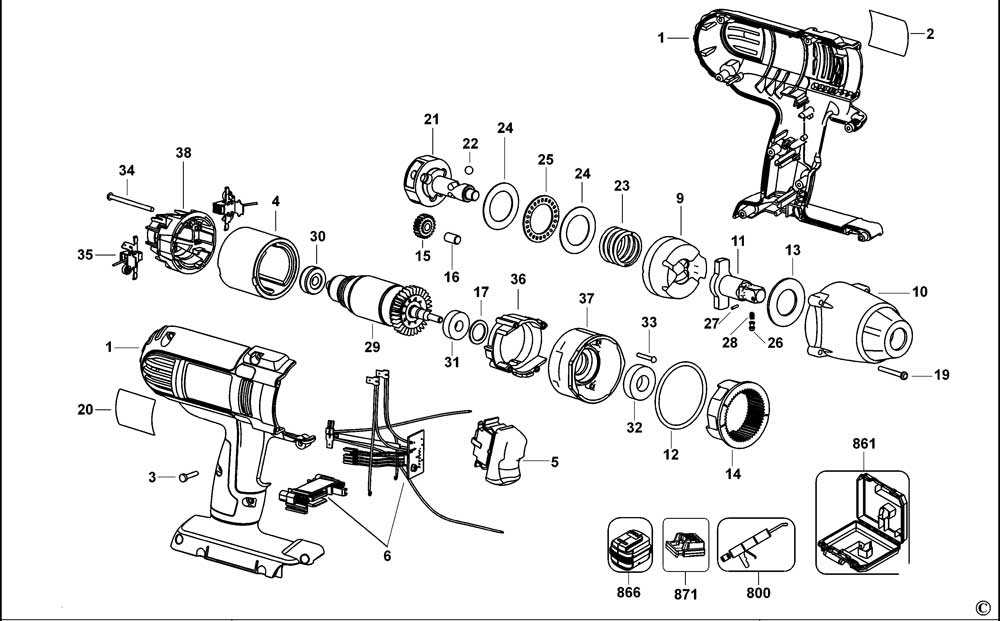 dewalt impact parts diagram