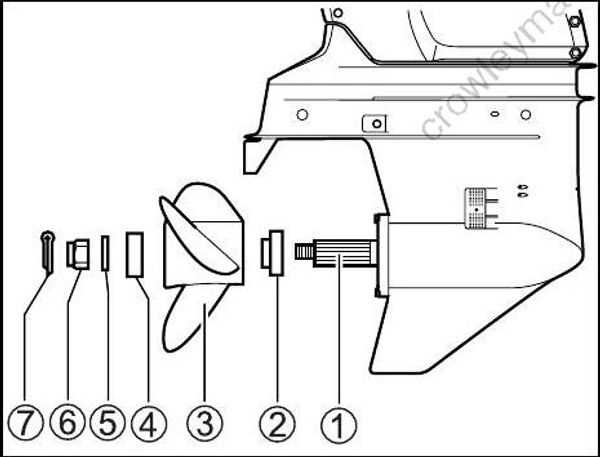 boat prop parts diagram