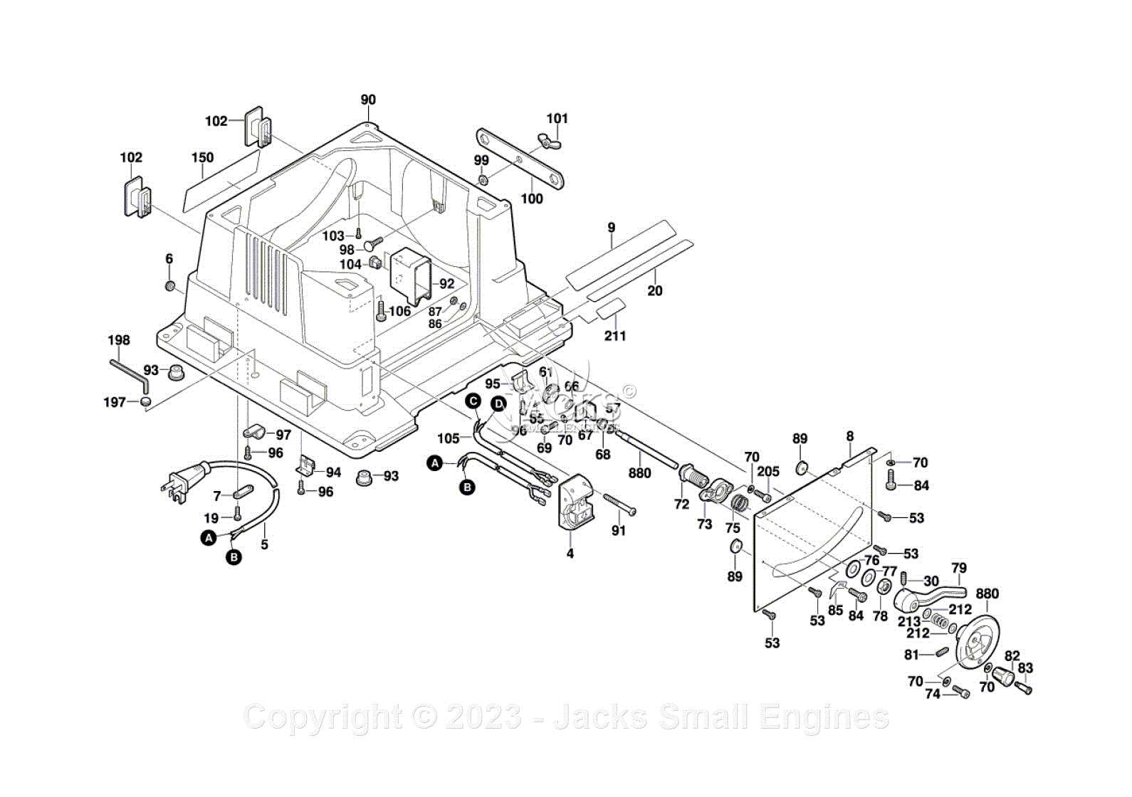 bosch 4000 table saw parts diagram