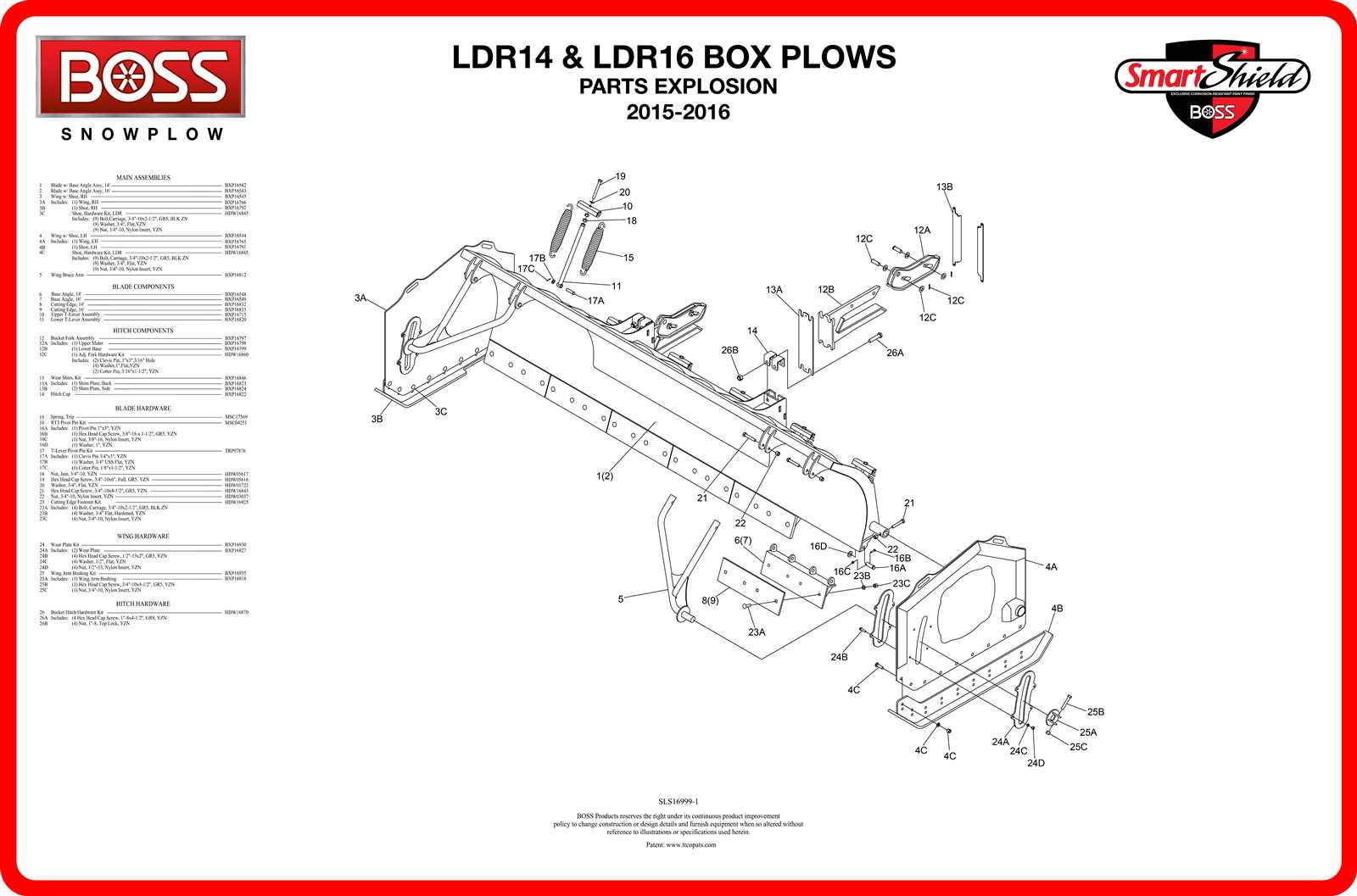 boss v plow parts diagram