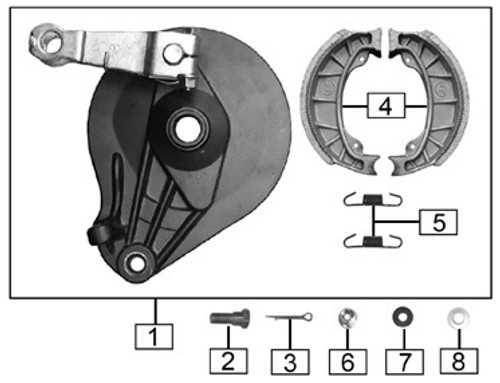 brake drum parts diagram