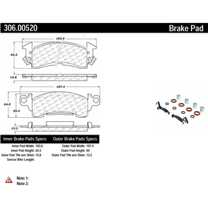 brake pad parts diagram