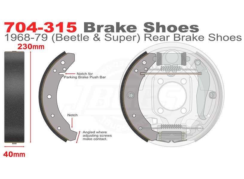 brake shoe parts diagram