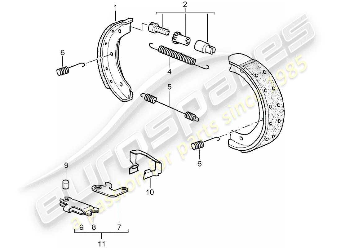 brake shoe parts diagram