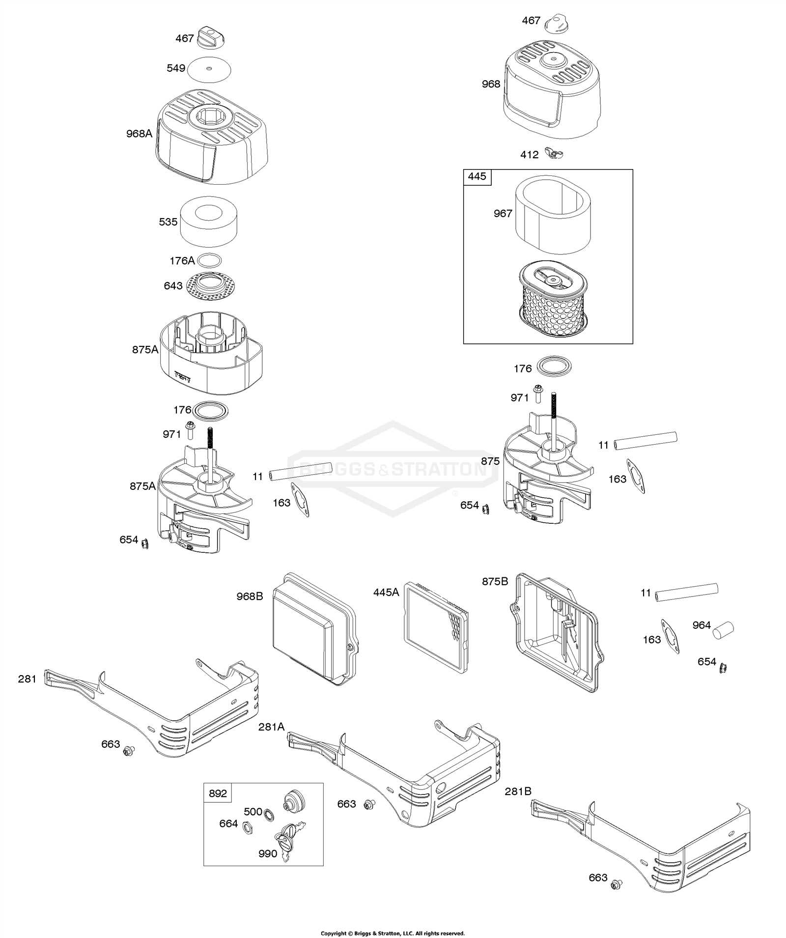 briggs and stratton 6.75 engine parts diagram