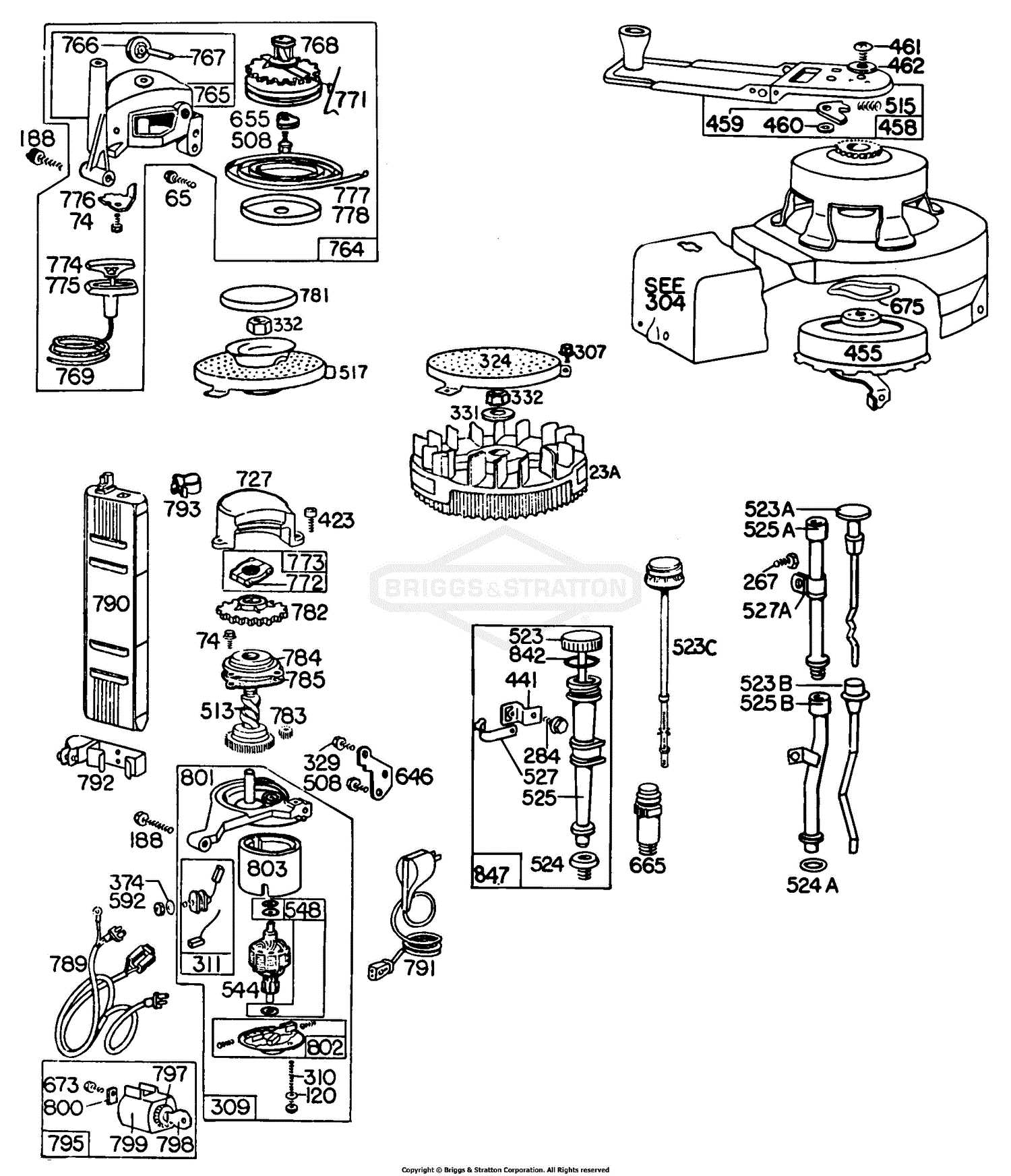 briggs and stratton 675 series 190cc parts diagram