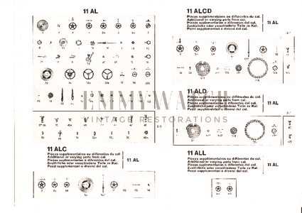 bulova watch parts diagram