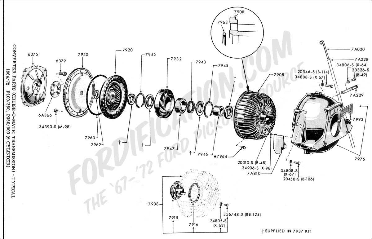 c4 transmission parts diagram