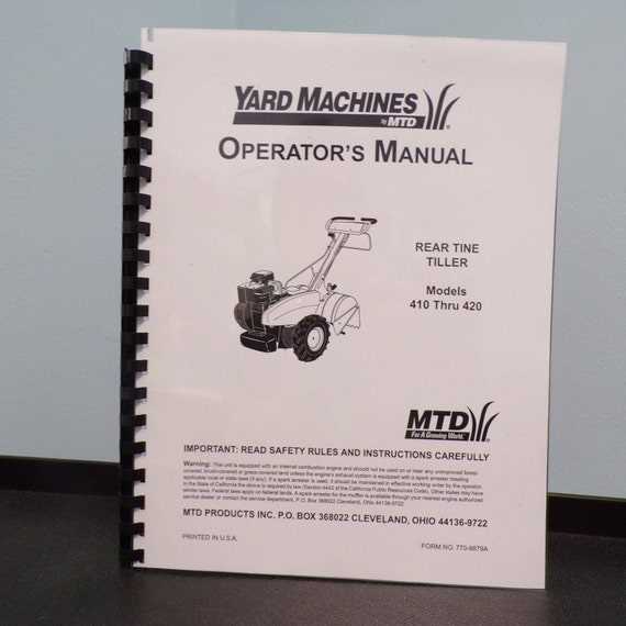 yard machine mower parts diagram