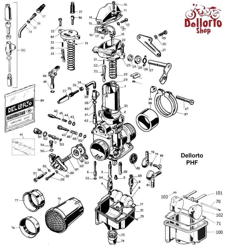 carburetor parts diagram